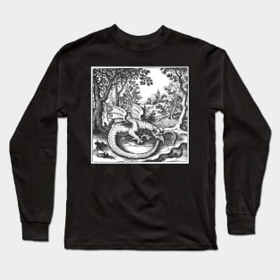 Lambspring Esoteric Alchemy Dragon Serpent Design Long Sleeve T-Shirt